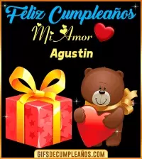 Gif de Feliz cumpleaños mi AMOR Agustin